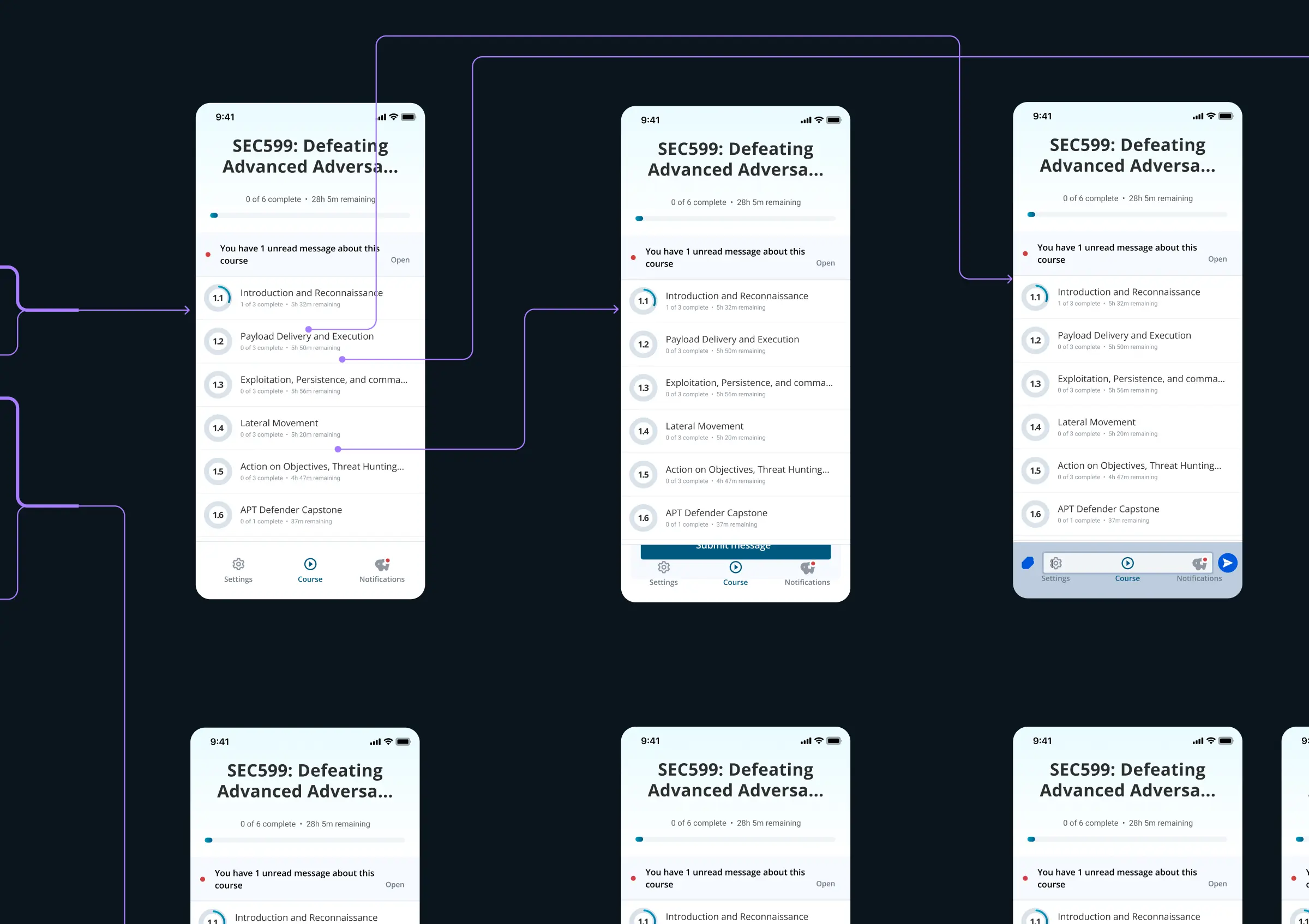 Mobile app workflows
